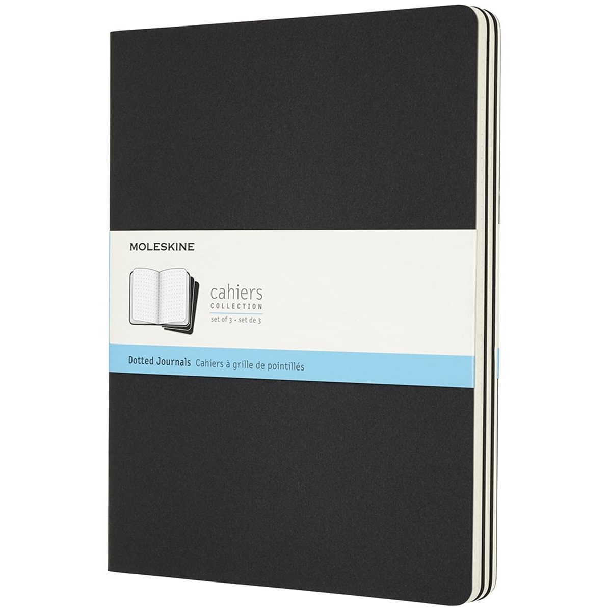 MOLESKINE XL, pontozott, fekete - 3 db (QP324)