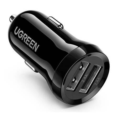 Ugreen 50875 nabíječka na PDA/mobilní telefon MP4, Přenosný počítač Černá Zapalovač na doutníky Auto