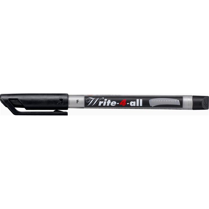STABILO "Write-4-all" alkoholos marker 0,7 mm kúpos fekete (156/46) (156/46)