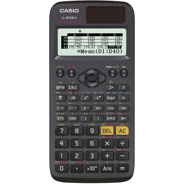 Научен калкулатор Casio FX-87DE X Черен, 197450, Калкулатор