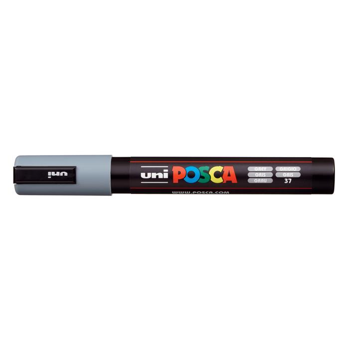 Dekoračný značkovač, permanentný šedý Uni Posca 1 ks (PC-5M GREY)