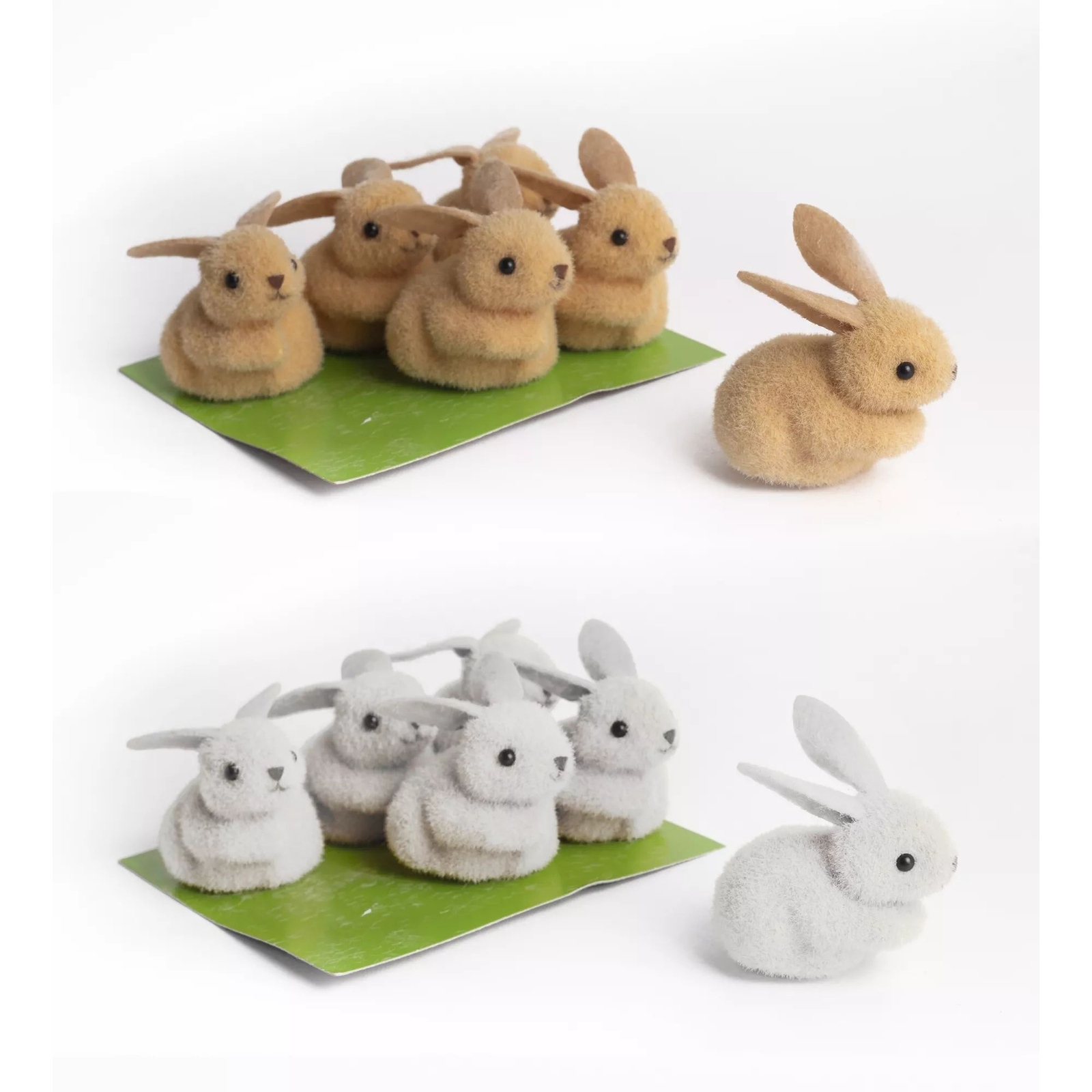 Dekorációs nyuszi figura (6 db/csomag) - Többféle (068498)