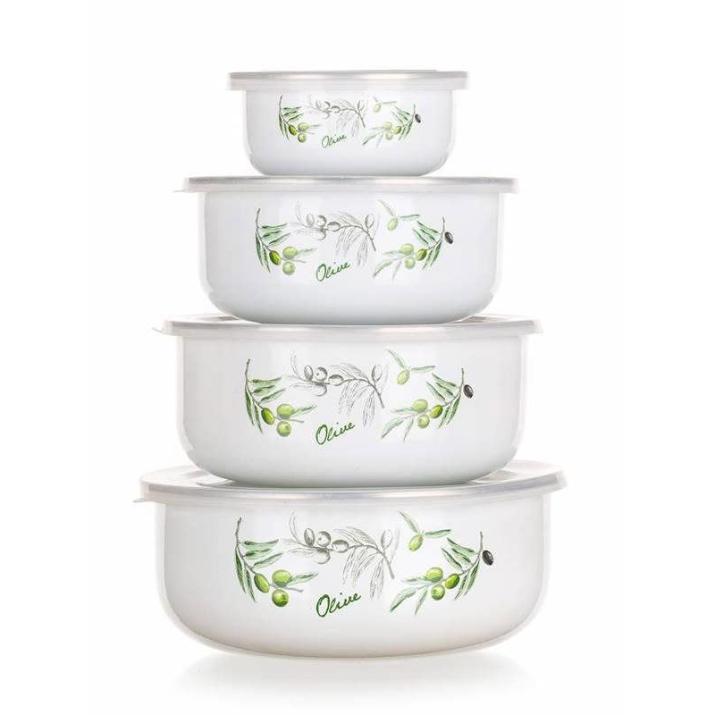 BANQUET Olives Zománc tálkészlet, 8 db (A12428)