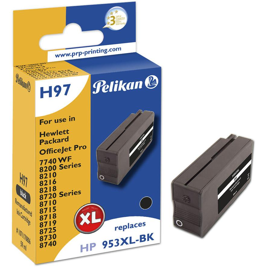 Съвместима мастилена касета Pelikan за HP H97 L0S70AE HP953XL, черна