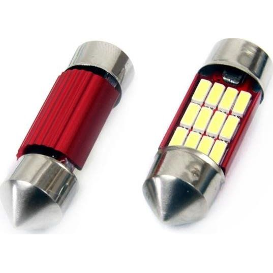  Żarówki SV8.5 Canbus 31mm 12 SMD 12V/24V białe uniwersalny