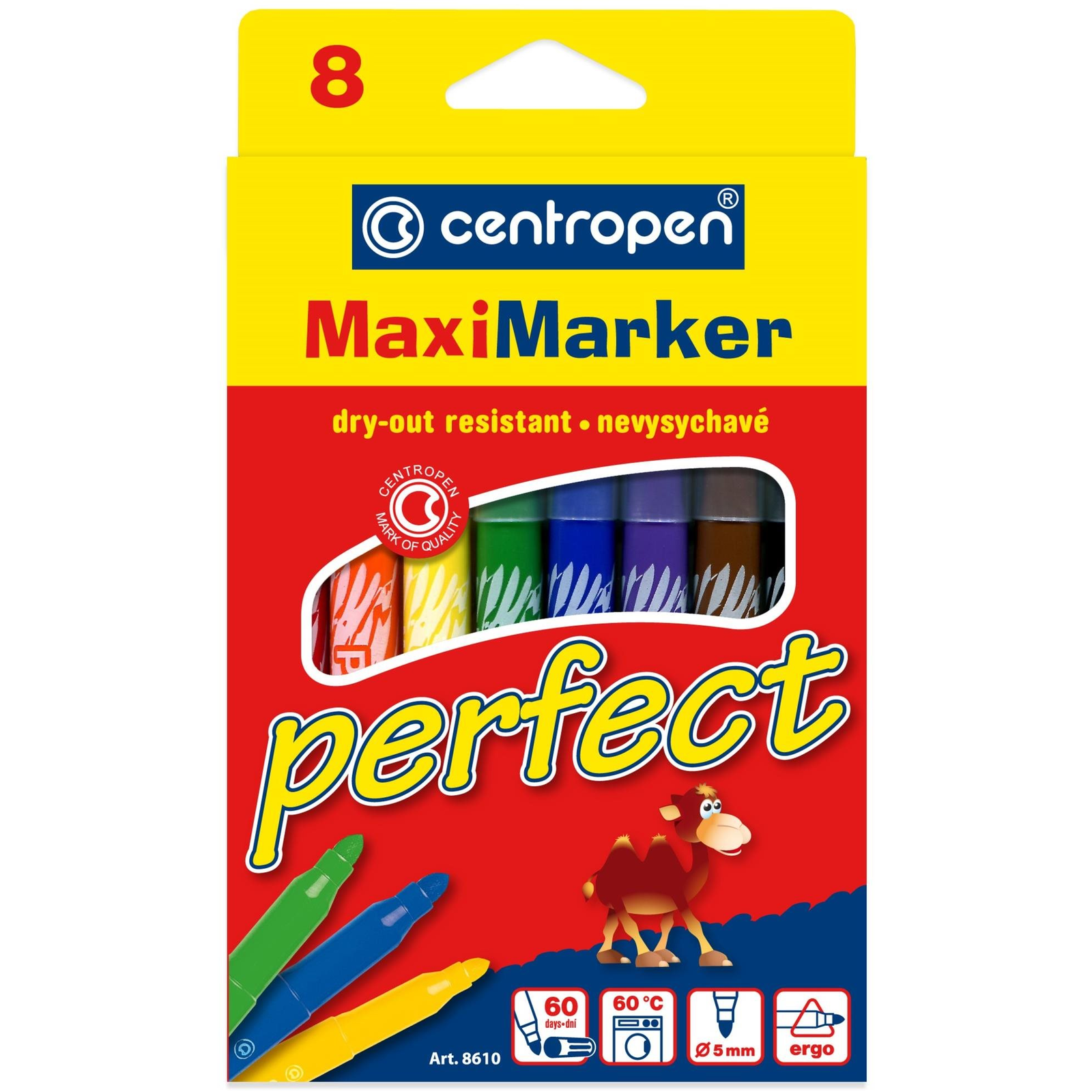 Centropen 8610 Perfect Marker, 8 db a csomagban (8595013614396)