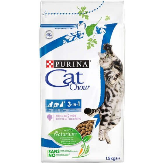 Purina Cat Chow Feline 3in1 1,5kg (008374)