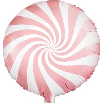  Party Deco Balon foliowy Yummy Cukierek, jasny różowy, 45cm uniwersalny