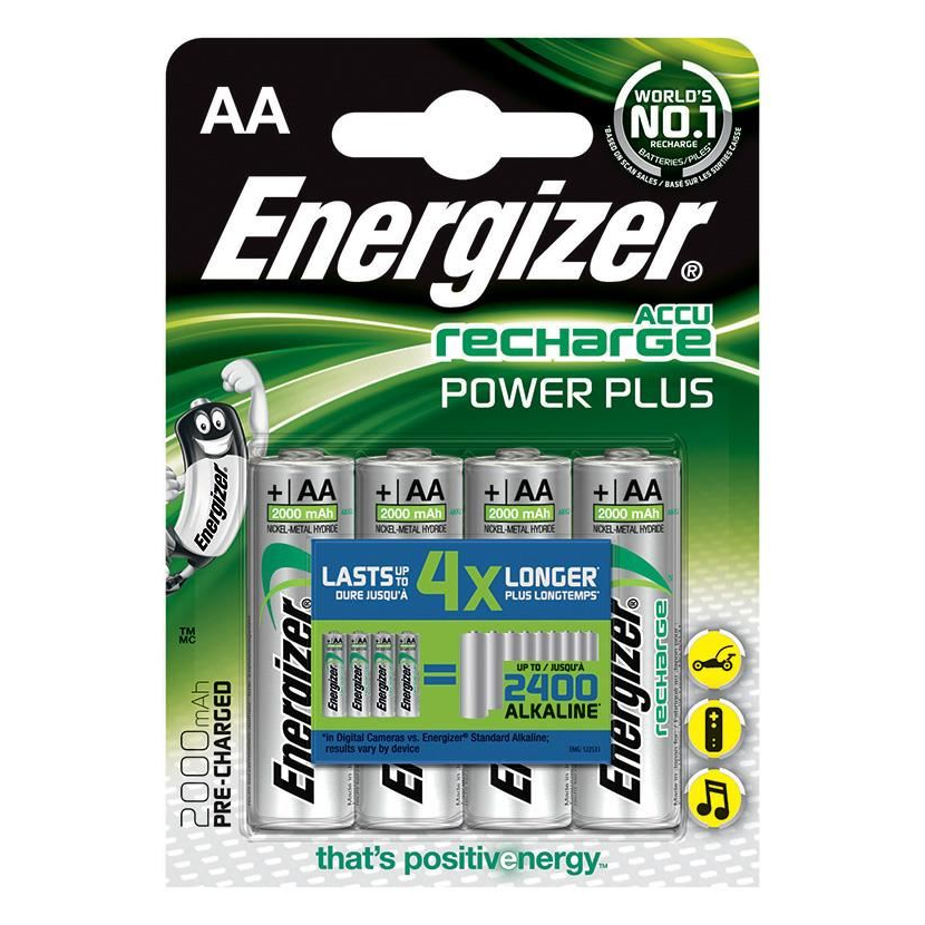 Energizer Power Plus 2000 mAh AA akkumulátor (4db/csomag) (7638900249101) (7638900249101)