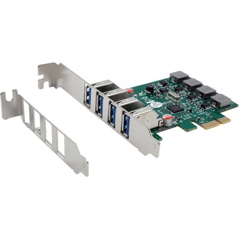HUB USB Exsys Exsys EX-11044 PCIe Schnittstellenkarte FH/LP PCIe 2.0 x1 4x USB 3.2