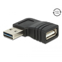 Adaptér USB-A M 2.0 - USB-A uhlový