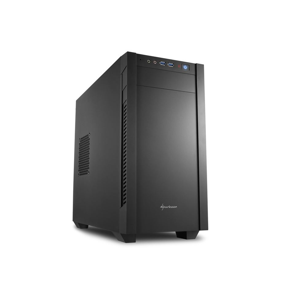 Sharkoon S1000 táp nélküli Micro-ATX ház fekete (4044951013937) (4044951013937)