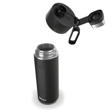 Ninja Thirsti rozsdamentes acél Kulacs 530ml - Fekete (DW1801EUUKBK)