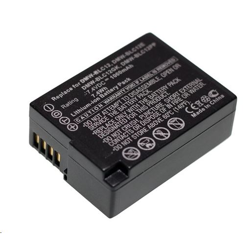 RealPower Panasonic DMW-BLC12, DMW-BLC12E 7.4V 1000mAh резервна литиево-йонна батерия