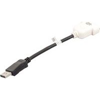 DELL DisplayPort/DVI-D Negro, Blanco