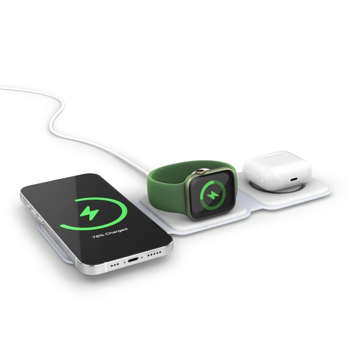 Spello by Epico 3in1 iPhone, Apple Watch, AirPods töltőpad (9915101100129)