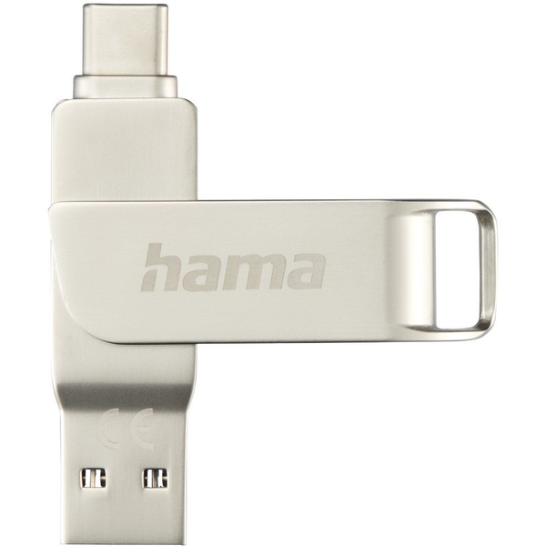 Hama C-Rotate Pro USB flash drive 256 GB USB Type-A / USB Type-C 3.2 Gen 1 (3.1 Gen 1) Zilver