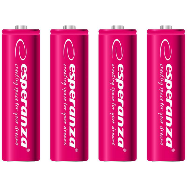 Nikl-metalhydridové (NiMH) Nabíjecí Baterie Esperanza AA (R6) 2000 mAh 4 ks