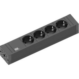 Bachmann 420.0017 Hálózati elosztó Fekete Védőérintkezős 1 db (420.0017)