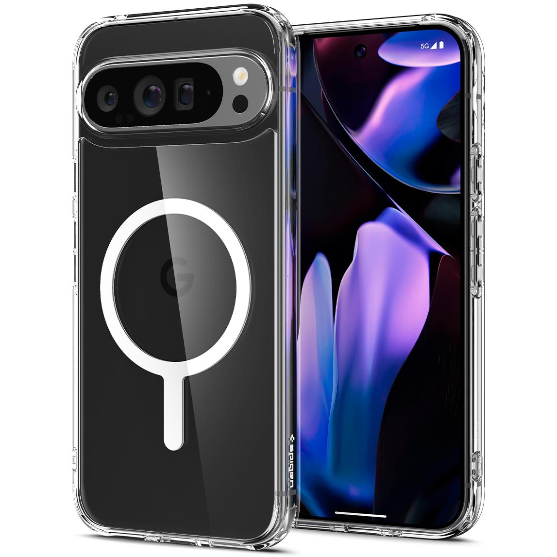 Spigen Ultra Hybrid OneTap Metal Ring MagSafe White Google Pixel 9 Pro XL tok (ACS07720)