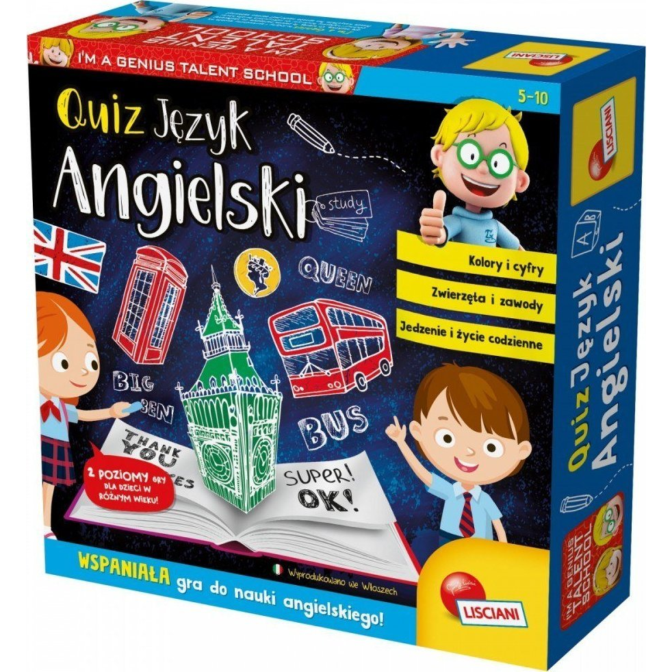 Lisciani Játék Im A Zseni Kvíz Angol (304-PL48892)