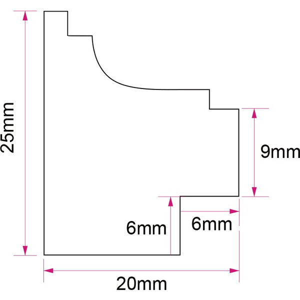 Ramka Focus Focus Calla White 24x30