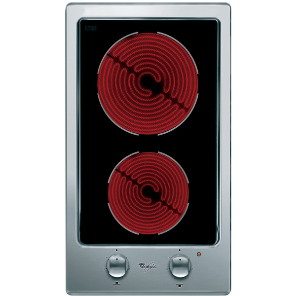 Whirlpool AKT 315/IX hobs Negro Integrado Cerámico 2 zona(s)