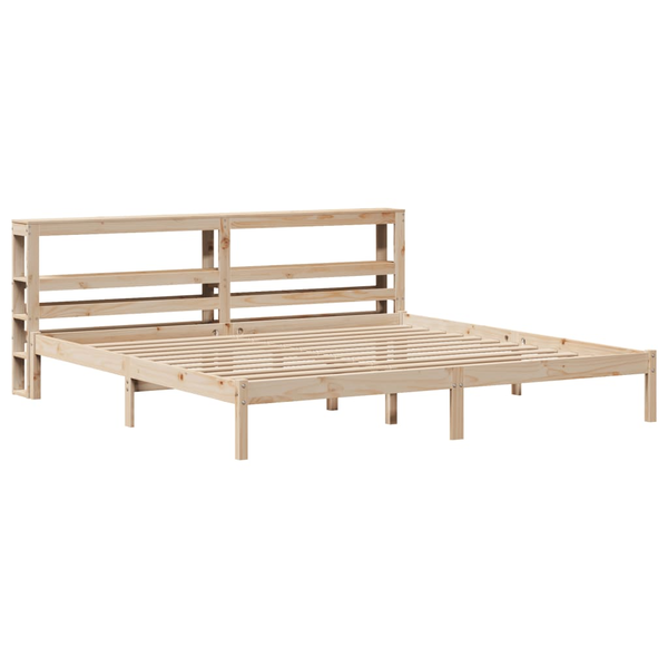 tömör fenyőfa ágy matrac nélkül 200 x 200 cm