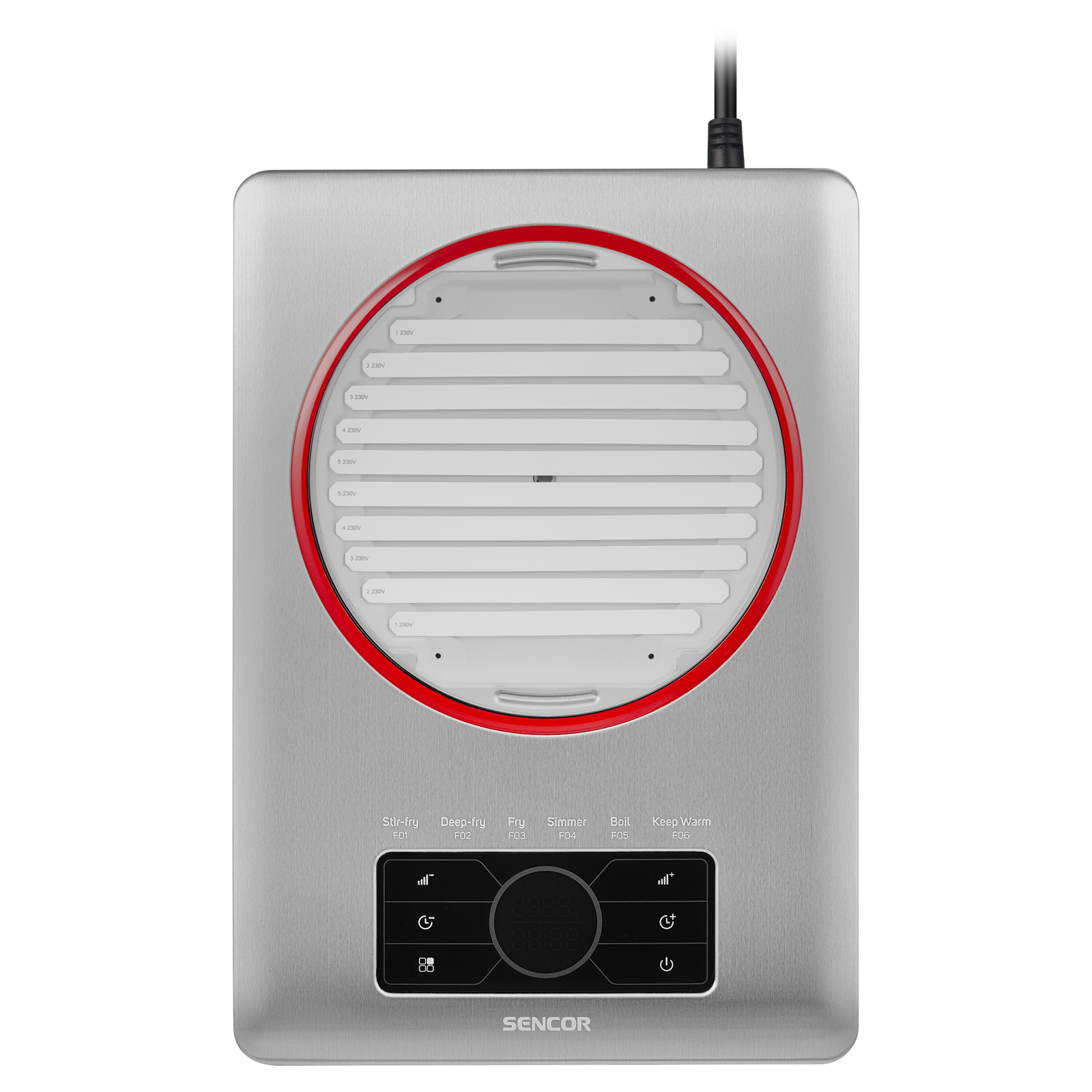 Sencor SCP 5010SS Kerámia főzőlap - Ezüst/Fekete (SCP 5010SS)