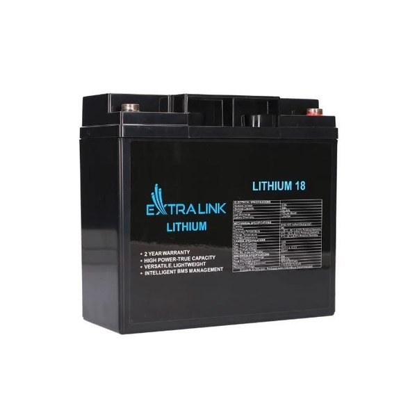 Extralink LiFePO4 18AH | Akumulátor | 12,8V, BMS