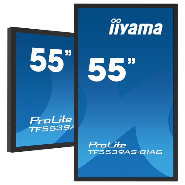 iiyama TF5539AS-B1AG Afișaj Semne Panou informare digital de perete 138,7 cm (54.6") LED 500 cd/m² 4K Ultra HD Negru Ecran tactil Procesor încorporat Android 24/7