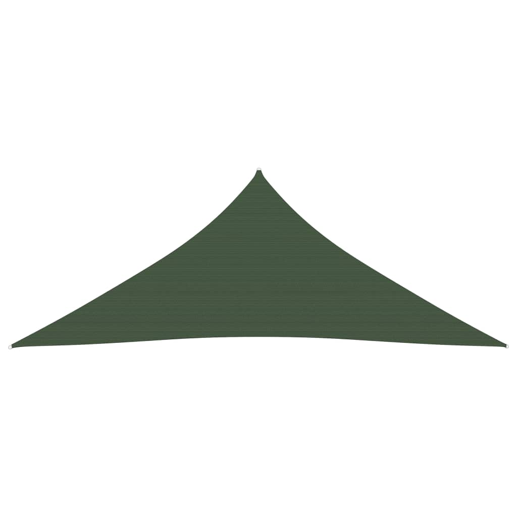 sötétzöld HDPE napvitorla 160 g/m² 5 x 6 x 6 m (311483)