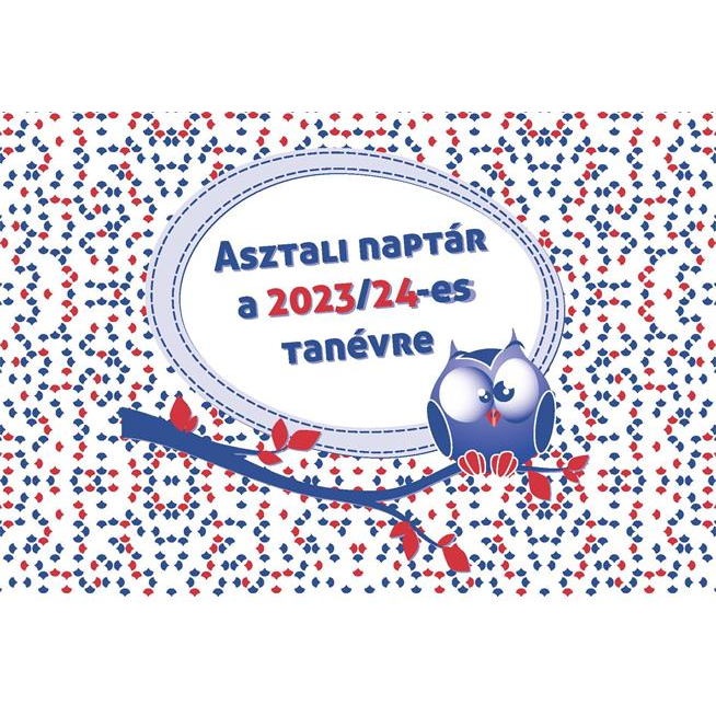 Realsystem 2023/2024 tanév Asztali álló naptár (7836-00)