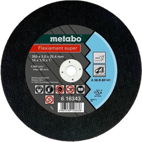 Metabo TARCZA TNACA FLEXIAMANT SUPER A 36-R 3503,025,4 MM DO STALI NIERDZ.