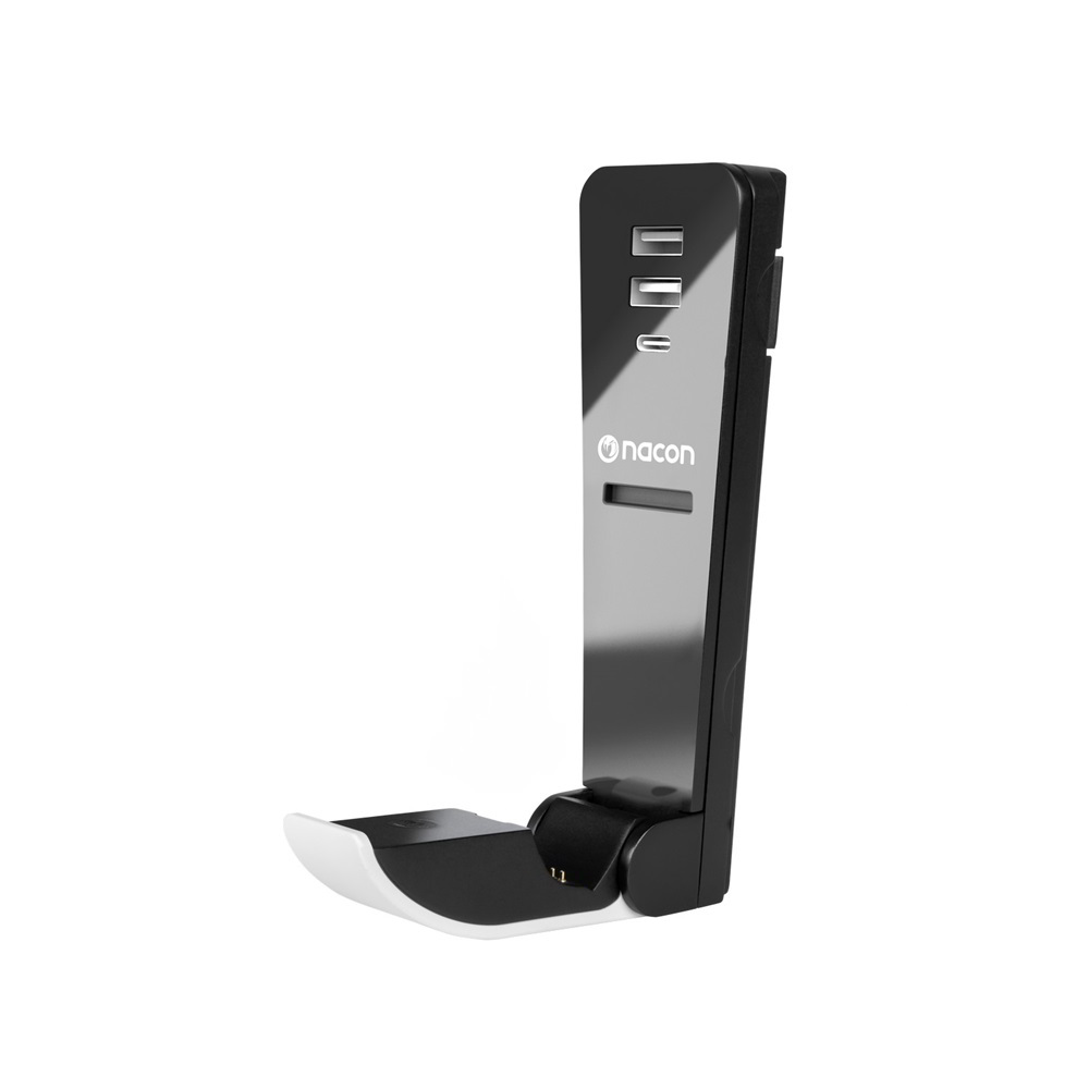 Nacon 2809193 PS5 Slim kontrollertöltő HUB - Fekete/Fehér (2809193)