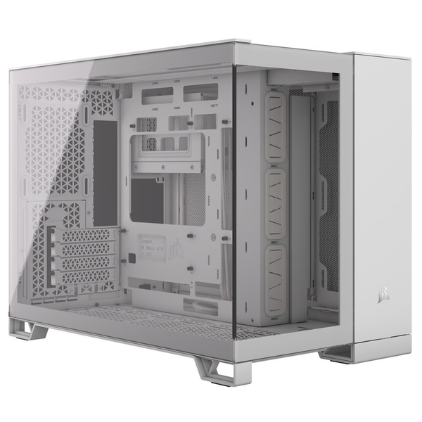 CORSAIR Ház 2500X, Tápegység nélkül, Edzett Üveg, fehér