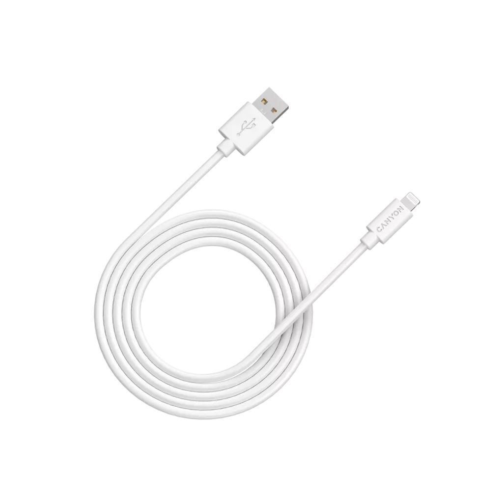 Canyon CNS-MFIC12W adat- és töltőkábel 2m fehér (CNS-MFIC12W)