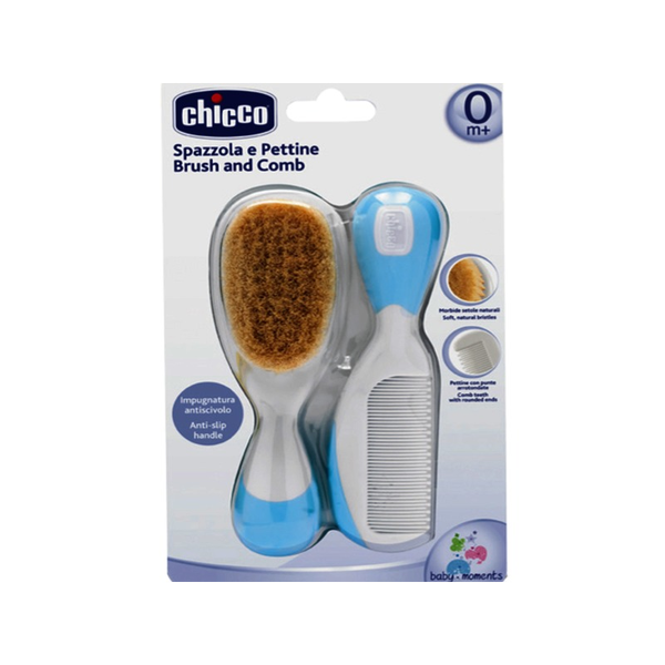 Chicco 00006569200000 hårbørste og kam Blå, Hvid 2 stk