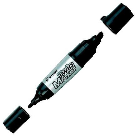 PILOT TwinMarker JUMBO, PM, fekete (MFN-15FB-B-BG)