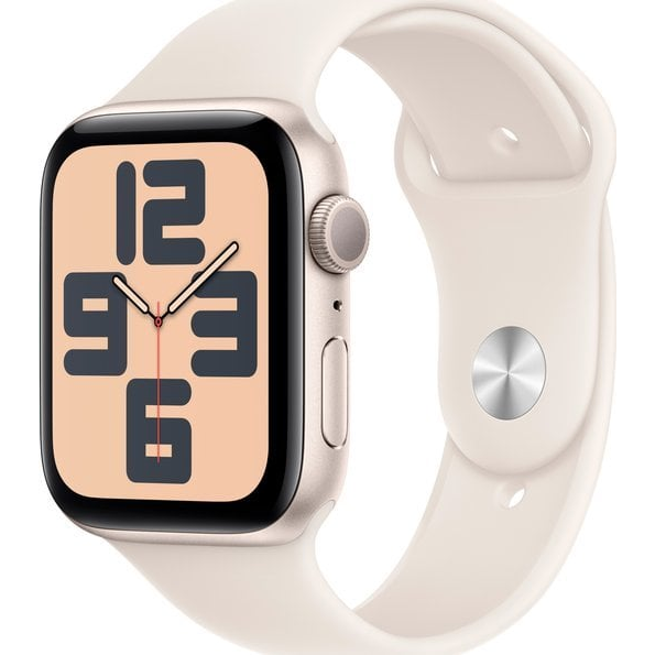 Apple Watch SE Alumínium 40mm Cellular 4G/LTE Okosóra S/M Sport szíjjal - Pezsgő