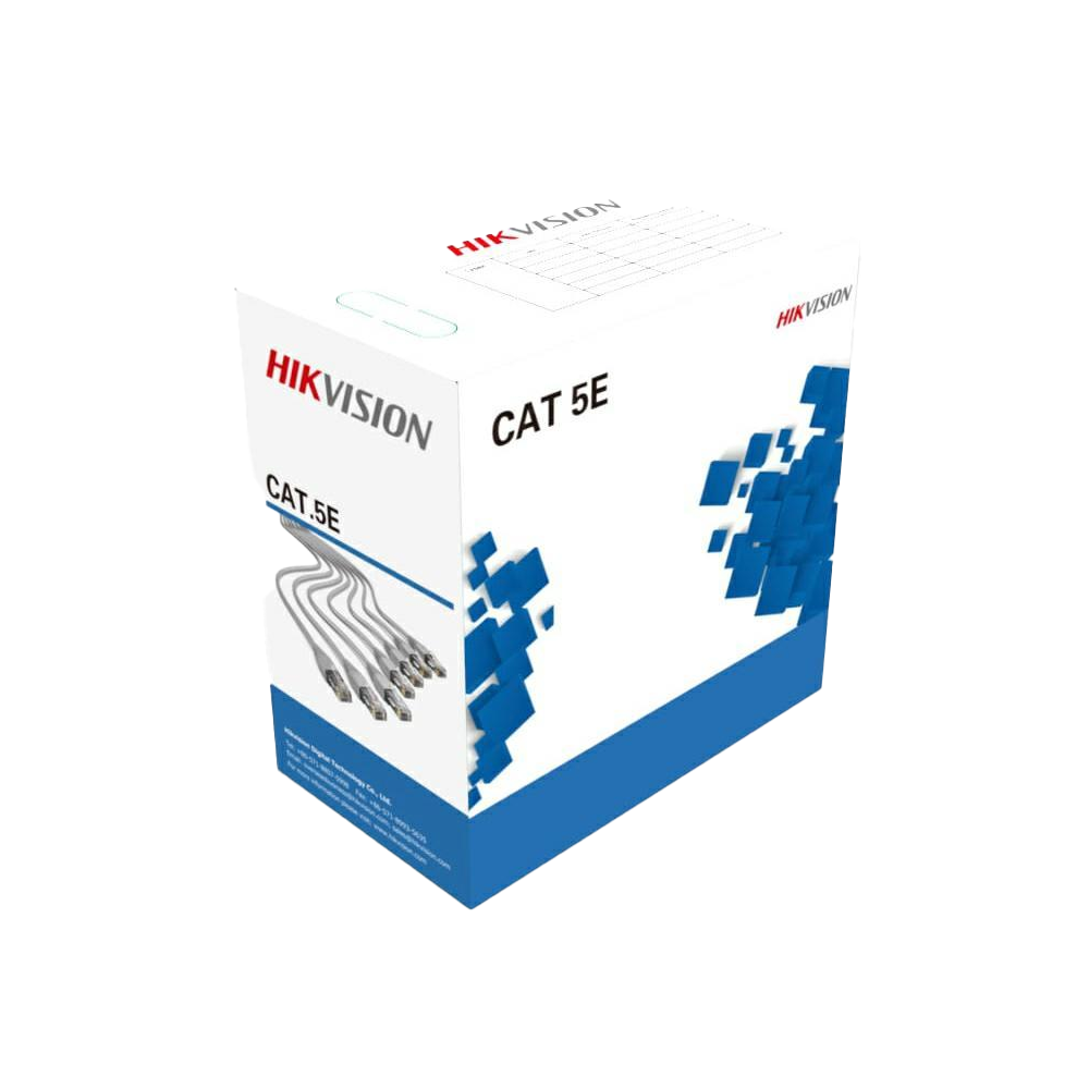 Hikvision Hikvision- Kábel U/UTP cat.5e 305m farba šedá (DS-PL-5E)