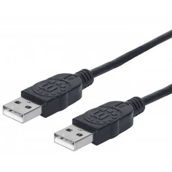 Manhattan 353892 USB-kabel USB 2.0 1 m USB A Sort