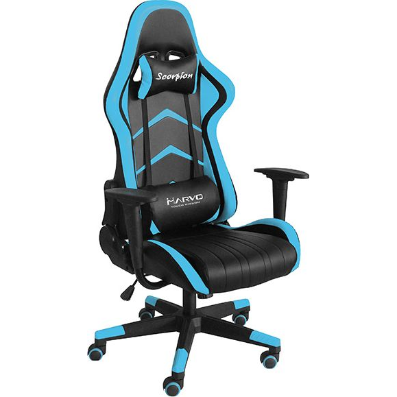 Marvo CH-106 gaming játékülés kék-fekete