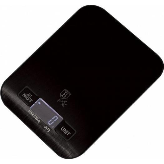 BerlingerHaus BH/9425 Black Silver Collection Konyhai Mérleg  - 5 kg, Ezüst