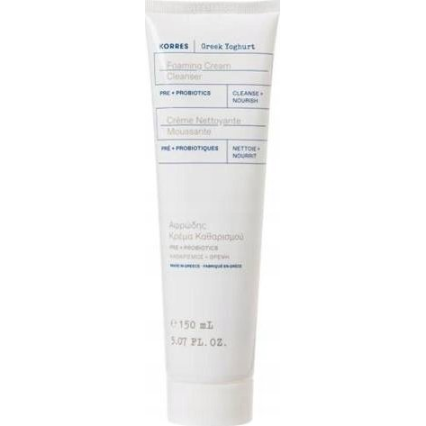 KORRES Greek Yoghurt Foaming Cream Cleanser with Pre- + Probiotics 150 ml (5203069106453)