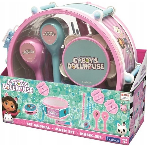 Lexibook Gabby’s Dollhouse zenei készlet, 7 db (GAB-89019)