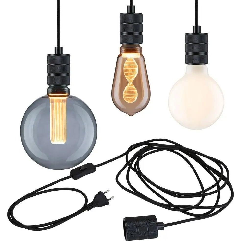 Paulmann 78436 Neordic Tilla függeszték, fekete, E27 foglalat, IP20 (PL78436)