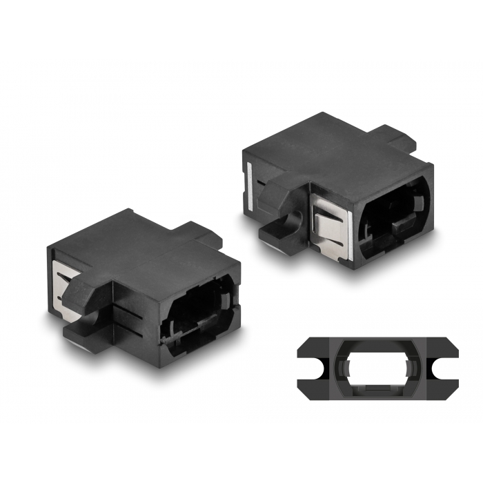 Delock Optikai szál párosító MPO anya - MPO anya fekete (87932) (87932)