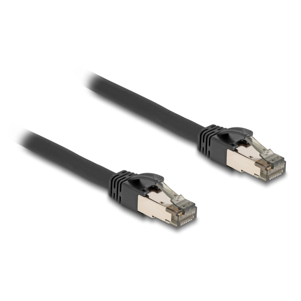 Delock U/FTP CAT6A Patch kábel 5m - Fekete