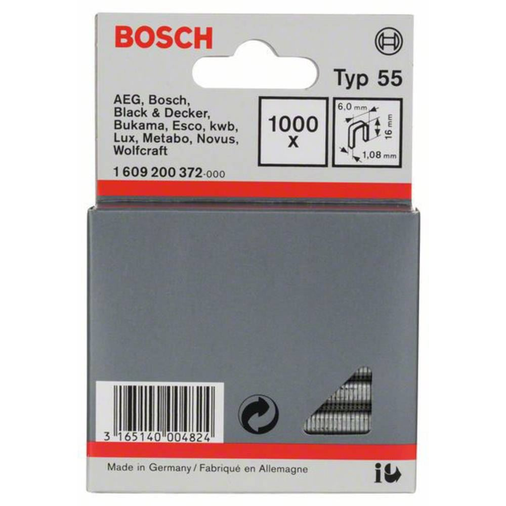 Bosch 1609200372 tűzőgép kapocs 1000db (bosch1609200372)